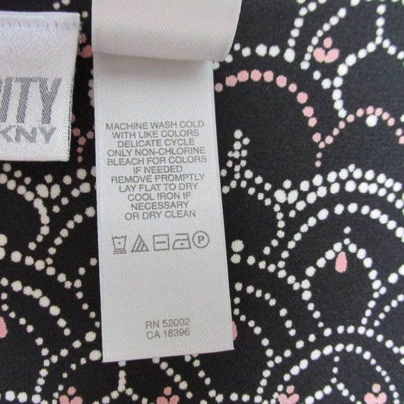 City DKNY Black Pink White Pleated Skirt Size M - Picture 3 of 7